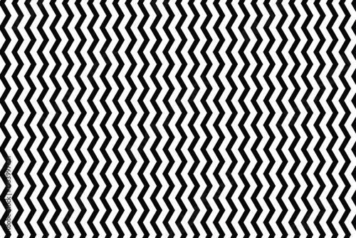 Seamless black and white chevron zigzag pattern vector background, modern geometric wavy line texture for fabric, wallpaper, and digital design