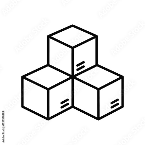 Package Delivery Stack Commercial Icon