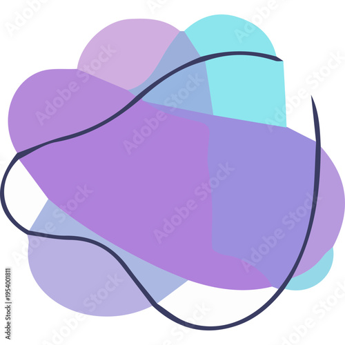 Modern Soft Shapes Vector Element