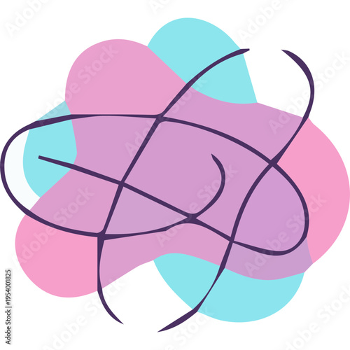 Pastel Splatters Vector Element