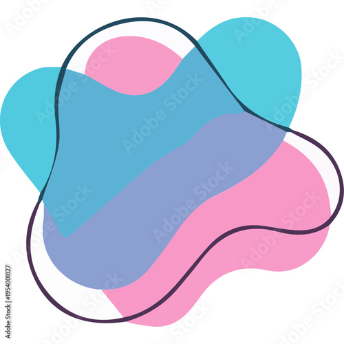 Modern Soft Shapes Vector Element