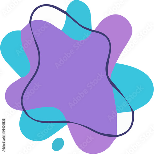 Fluid Organic Shapes Vector Element