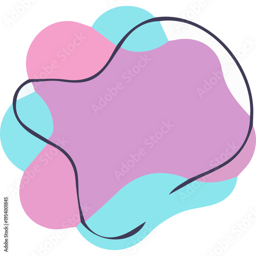 Modern Soft Shapes Vector Element