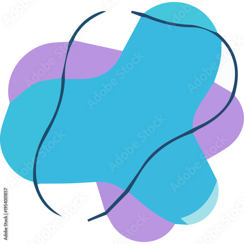 Fluid Organic Shapes Vector Element