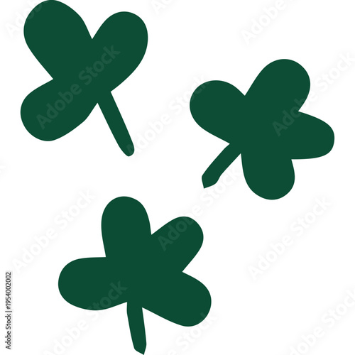 Clovers Vector Element