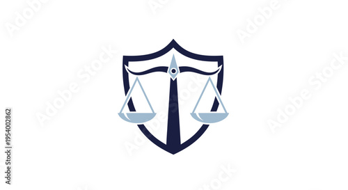 Law Scale Justice Symbol Emblem.