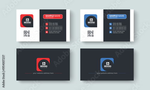 Εκτύπωση καμβά Elegant corporate business card or visiting card design template