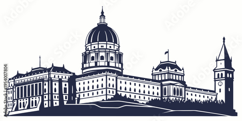 Historical building with intricate architectural details and a prominent dome