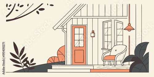 A cozy and inviting cafe with a welcoming entrance and outdoor seating area.