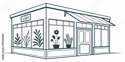 A charming plant shop with a variety of indoor plants on display