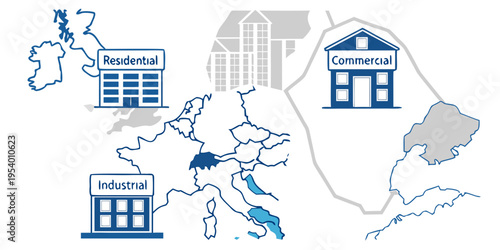 Map of the united kingdom highlighting various regions and cities