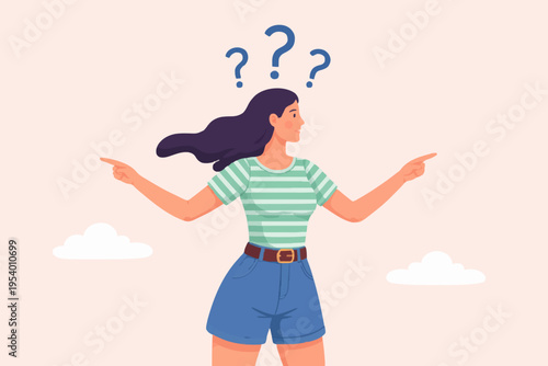 Woman Thinking About Choices