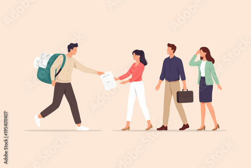 People Giving and Receiving