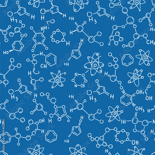 Chemical molecular structures and formulas.