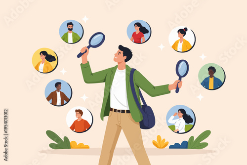 People and Connection Concept