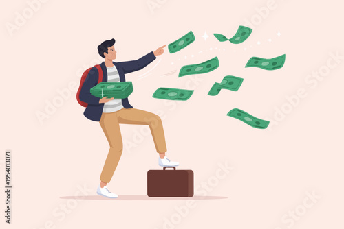 Money and Travel Concept