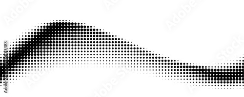 Dotted halftone texture background. Black and white pop art gradient overlay. Fading grunge gritty noise wallpaper. Weathered pixelated comic backdrop. Vector bitmap subtle vanishing surface