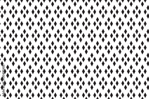 PrintSeamless Black and White Geometric Diamond Pattern Minimal Repeating Background