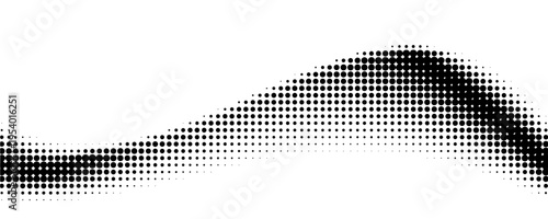 Dotted halftone texture background. Black and white pop art gradient overlay. Fading grunge gritty noise wallpaper. Weathered pixelated comic backdrop. Vector bitmap subtle vanishing surface