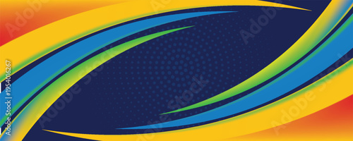 Abstract geometric colorful background with wave and basic shape. Background for international sport tournament in Paris France football basketball voleyball softball. Funny and professional backdrop.