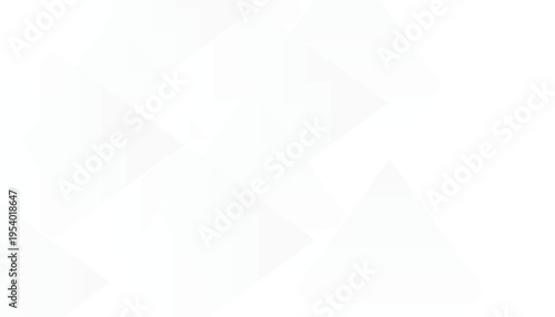 Abstract white geometric shapes background, light triangles pattern backdrop.