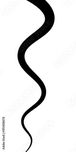 Abstract Black and White Flowing Curved Lines Vector Set, Minimal Wavy Line Art, Modern Dynamic Swirl Shapes, Elegant Motion Design Elements, Monochrome Fluid Line Background.