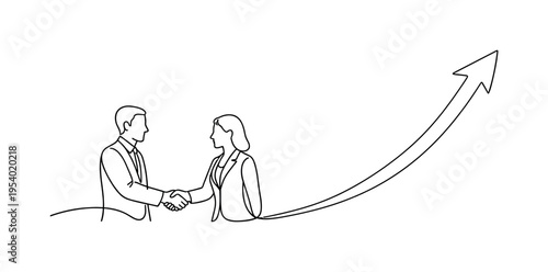 Business teamwork and partnership success illustrating agreement, collaboration, and aligned vision between professionals in a corporate setting, a handshake transforming into an
