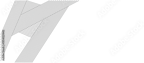 Overlapping diagonal line pattern in shades of gray and white abstract geometric design