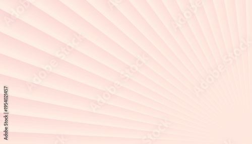 Pink radial stripes background, converging lines in pastel hues, radiating design pattern