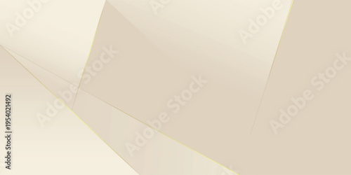 Abstract golden background with white and beige luxury glitter shapes. Golden lines luxury on cream color background.