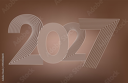 Happy Chinese New Year background 2027.
Year of the Goat. Traditional Chinese horoscope animal. Vector illustration. Business background 