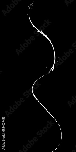 Monochrome Fluid Line Background, Abstract Black and White Flowing Curved Lines Vector, Modern Dynamic Swirl Shapes, Elegant Motion Design Elements.