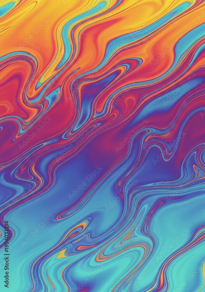 Obraz premium Abstract fluid background with dynamic distortion and warping effects, showcasing visual movement and energetic flow across the surface, background, abstract, modern