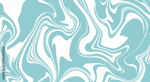 Elegant Abstract Blue and White Swirling Fluid Art Background Design – Modern Marbled Texture Illustration for Creative Projects, Digital Graphics, and Print Applications