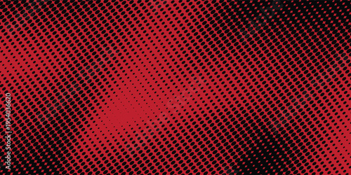 An abstract red and black halftone streak background image.