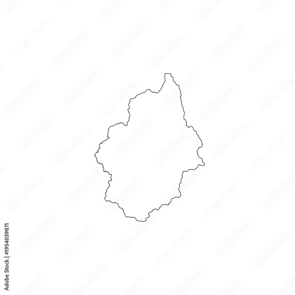 Obraz premium Simple Leaf Outline Illustration Design Element.