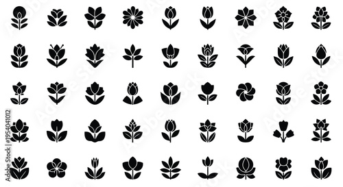 A diverse collection of various types of people and their activities depicted as icons