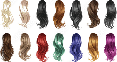 Long Wavy Hair Wig for Women – Natural & Fantasy Colors, Heat Resistant Synthetic Wig, Soft Realistic Hair for Daily Wear, Cosplay & Fashion Styling