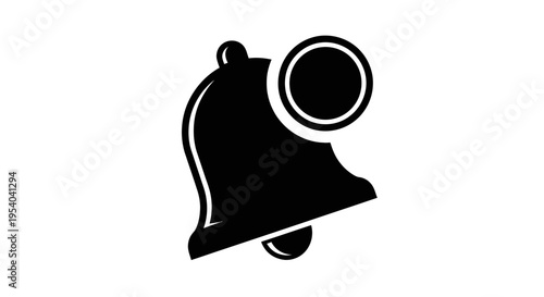 Black Bell Icon For Notification Concepts