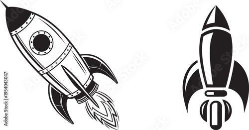 rocket icon vector