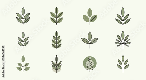 Various cannabis leaf designs and a circular emblem featuring a cannabis leaf
