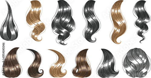 Short Curly Hair Wig & Clip-In Bangs – Natural Black, Brown & Blonde Shades, Soft Synthetic Hair Pieces for Volume & Styling