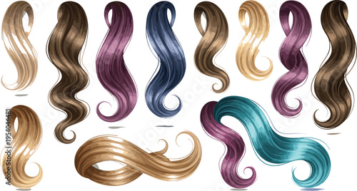 Wavy Clip-In Hair Extensions for Women – Natural Blonde, Brown & Fashion Colors, Soft Synthetic Hair Strands for Volume & Highlights