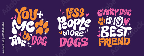 Funny hand drawn doodle lettering quote about Dog lovers. Lettering for t-shirt design, mug print, bag print, clothes fashion. 100% hand drawn vector image.