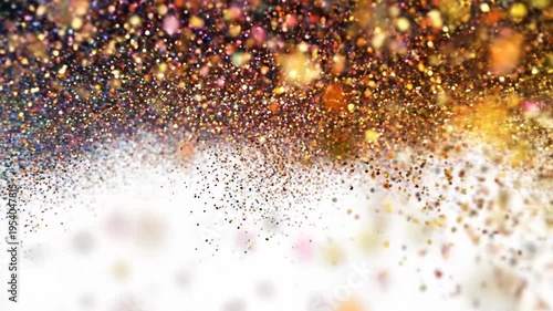 Sparkling gold glitter background for festive design and decoration