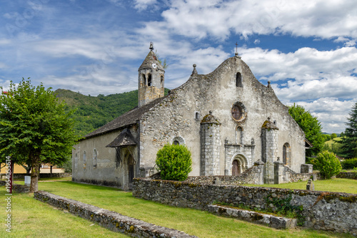 Our Lady of Moulis Romanesque church building in Occitanie, France