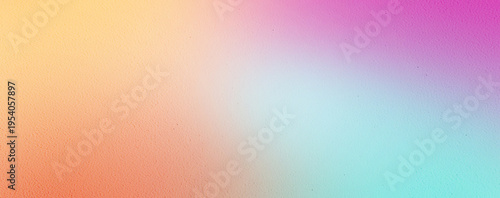Color gradient background, abstract pastel rainbow. Light blue, pink and yellow color banner gradation texture, vector pink noise texture blur abstract background