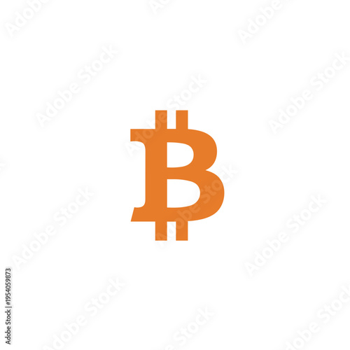 Orange bitcoin symbol on white background, concept of cryptocurrency, digital finance, or online transactions. Useful for articles on blockchain technology and investment strategies.