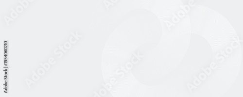 Abstract white glowing geometric lines on gray background