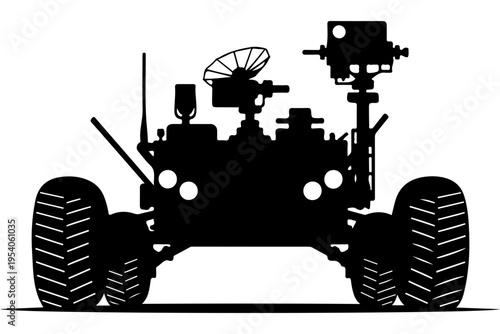 Mars Rover Illustration - Space Exploration Vehicle
